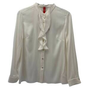 NEW EP YAYING women's mulberry silk shirt in ivory